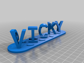 vicky priya personnalisé 3d print model - Mito3D