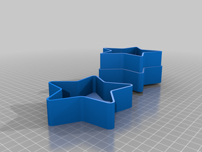 box-star boite forme d' 3 kutusu &eacute tuval, d&eacute tuval hayır&ecirc l yıldız 3d print model - Mito3D