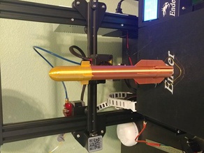 hellfire model rocket 3d print model - Mito3D