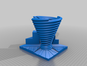 tornado city tornadoes wind 3d print model - Mito3D