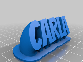 carla personnalisé 3d print model - Mito3D