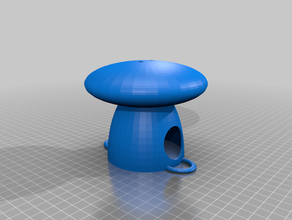 birdhouse round - easy print bird birdfeeder feeder 3d print model - Mito3D