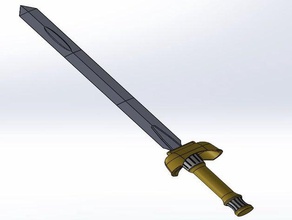 raphtalia épée à la hausse bouclier héros cosplay prop arme l'épée 3d print model - Mito3D