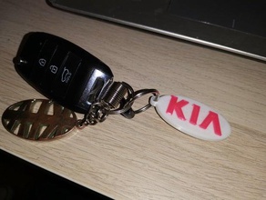 kia trousseau de clés l'automobile ender 3 un macchina portable portachiavi 3d print model - Mito3D