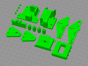 retractable pan tilt runcam split 2 mini 3d print model - Mito3D