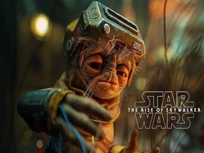 babu frik capacete de star wars aumento skywalker cosplay luke pós-apocalíptica theriseofskywalker 3d print model - Mito3D