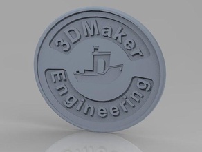 coaster - 3dmaker mühendislik 3d benchy 3dbenchy içecek 3d print model - Mito3D