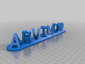 aravind archana personalizado 3d print model - Mito3D