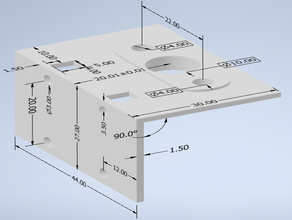 extrudor montaje de rieles lineales 3d print model - Mito3D
