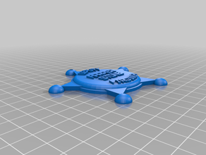 my customized sheriff badge more v2-4 3d print model - Mito3D
