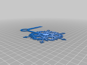 my customized blizzard mailable snowflake ornaments kickstarter 3d print model - Mito3D