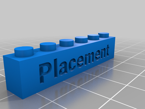 placement thin brick customized 3d print model - Mito3D
