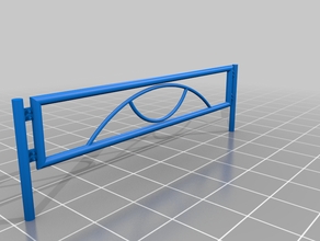 diorama pièce japonais barrière de clôture 3d print model - Mito3D