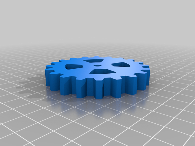 engrenages tourne-disque 3D print model - Mito3D