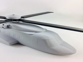 sikorsky s-92 helikopter remix uçak araç 3d print model - Mito3D