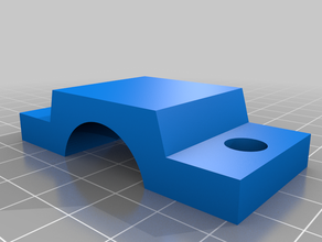1 inch diameter rail tubing mount 3d print model - Mito3D