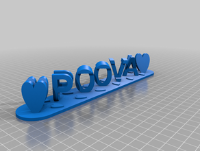 poova kundengebundene 3d print model - Mito3D