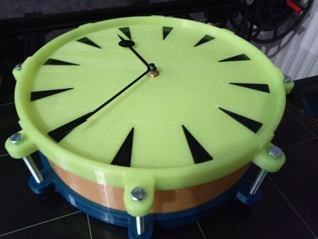 drum clock face 3D print model - Mito3D