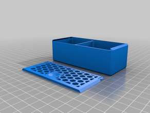 remezclada con parámetros cuadro v2 w de enganche la tapa contenedor deslizante deslizamiento caja 3d print model - Mito3D