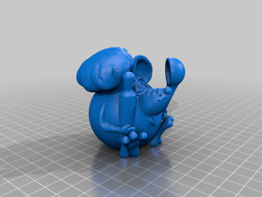 mouse cook 3d print model - Mito3D