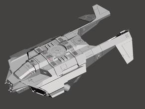 chulo raven darkstar fuselaje 40k deathwatch space marine warhammer 3d print model - Mito3D