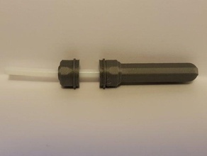 mini tubo de ptfe anilha drybox filamento guia 3d print model - Mito3D
