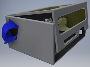 Ventilateur de 120 mm coude 90 degrés 120mm le conduit eleksmaker a3 fan 3d print model - Mito3D