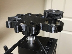 clamping z-screw control knob - ender 3 3d print model - Mito3D
