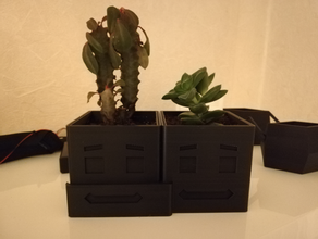hugging planter 3d print model - Mito3D