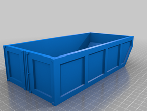 industrial trash bin train 3d print model - Mito3D