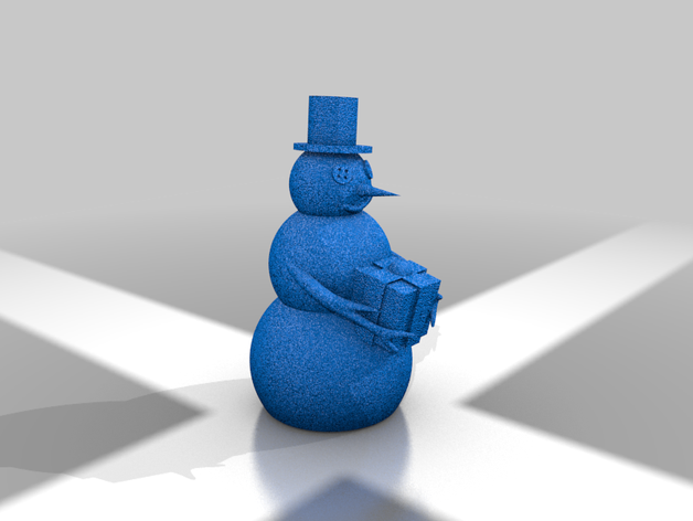 bonhomme neige - de les fêtes noël noel 3D print model - Mito3D