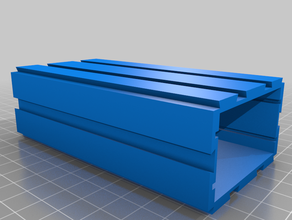contenitore singolo alto desk organizer di stoccaggio modulare modulari scatola piccole parti contenitori impilabili 3d print model - Mito3D