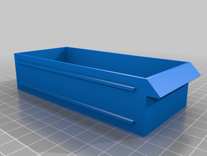Schublade einzigen hohen mini-Schubladen modulare Speicher 3d print model - Mito3D