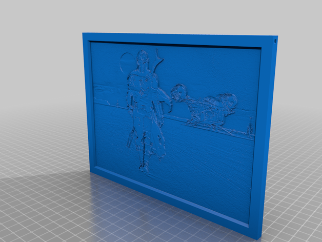 mandalorian lithophane 3D print model - Mito3D