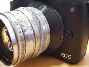canon ef-m m39 l39 adaptador el de cámara montaje la m5 m50 lente del mirrorless sin espejo viejos objetivos upcycling útil 3d print model - Mito3D