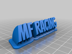 mf corrida personalizado 3d print model - Mito3D