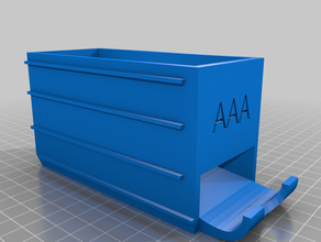 modular storage aaa distributor battery dispenser 3d print model - Mito3D