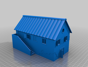 presepe başına merkezi - beşik evi Noel ev 3d print model - Mito3D