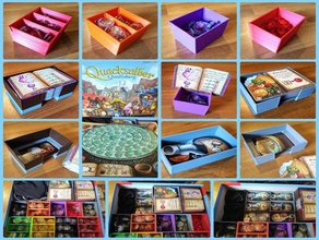 quacks quedlinburg organizer incl expansion boardgame boardgames boardgamesinlay inserts inlay insert 3d print model - Mito3D