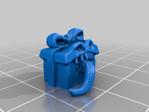 mimic present miniature christmas dnd frostgrave frosting gift pathfinder rpg tabletop tabletopminiature 3d print model - Mito3D