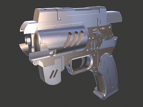 outer worlds spacer's choice pistol cosplay spacers 3d print model - Mito3D
