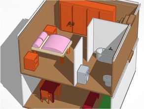 dollhouse aksesuarları mobilya minyatür minitures puppenhaus anlat spielhaus spielzeug 3d print model - Mito3D