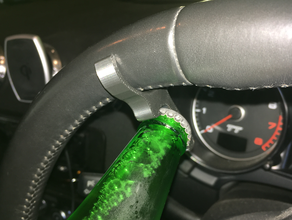 introducing booz-n-crooz handy steering wheel bottle opener dont do drink drive its joke please 3d print model - Mito3D