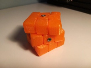 Impreso en 3d de 3x3 con curvas rompecabezas cubo rubik rubiks cube 3d print model - Mito3D