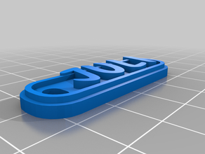 my customized multiline tag keychain juli 3d print model - Mito3D