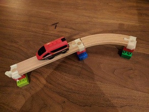 brio ferrovia lego duplo adattatore trenino giocattolo 3d print model - Mito3D