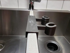 kitchen sink brush holder v31 accessories rack 3d print model - Mito3D