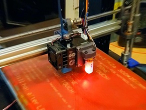 hemera monte - bltouch e3d-v6 plus anet a6 jointe pièce de nivellement montage e3d e3dhemera hermes hotend v6 volcan mont hermès capteur inductif proximité 3d print model - Mito3D