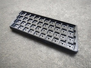 4x10 staggered mechanical keyboard v2 custom diy pabile40 3d print model - Mito3D