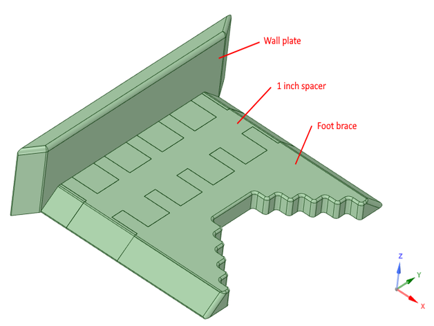 mobili distanziale 3D print model - Mito3D